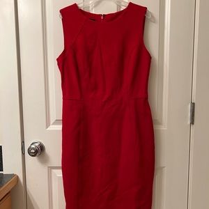 NWOT Talbots Ponte Sheath Dress in Red, Size 4